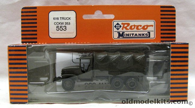 Roco HO Roco HO Scale - GMC 6x6  Cargo Truck CCKW 353, 553 plastic model kit